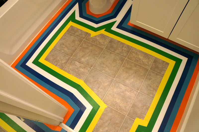 Illustration for article titled DIY: How To Give Your Apartment A Bold New Floor For Less Than $100